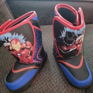 New marvel Light up snow boots waterproof